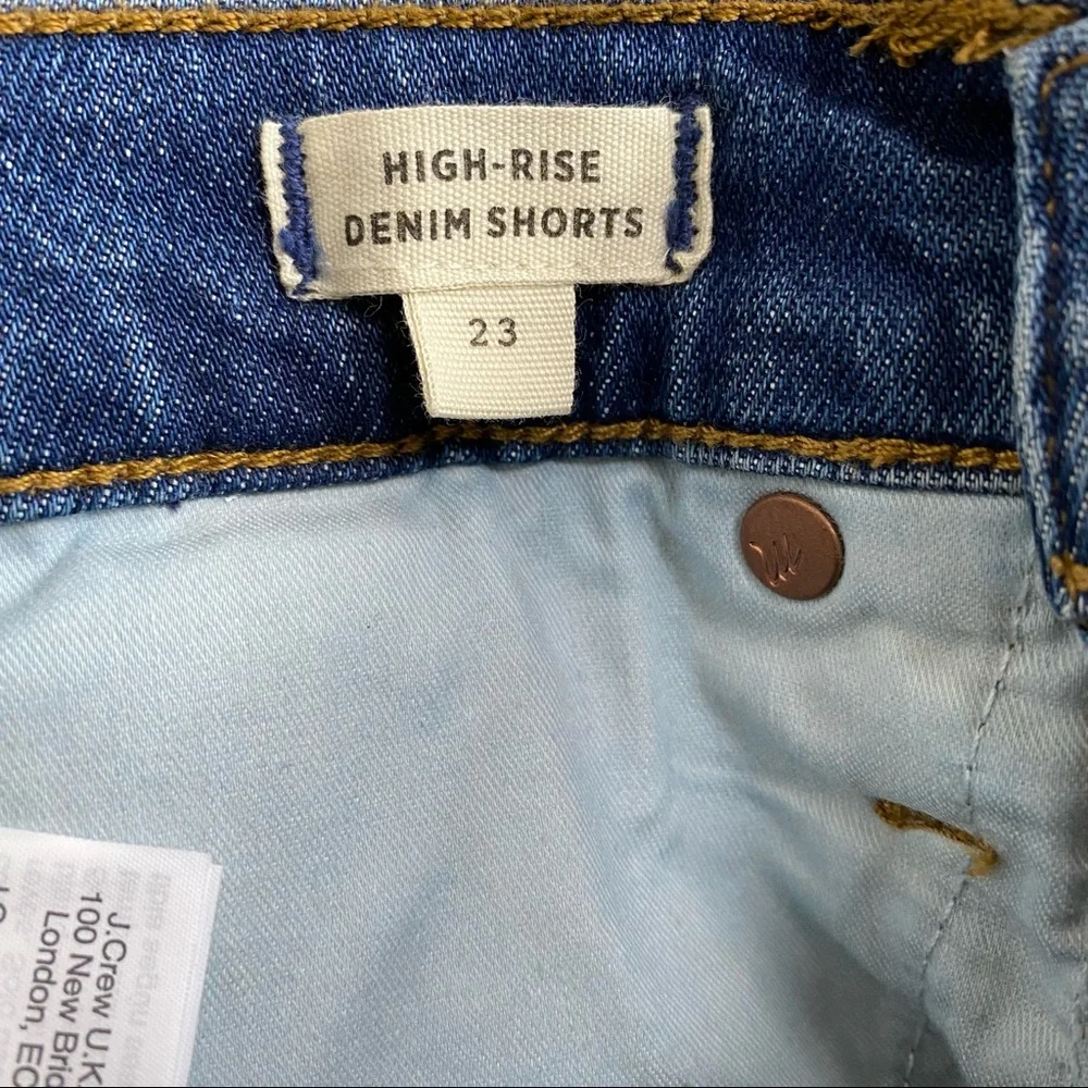 Madewell Glenoaks Wash High Rise Cuffed Denim Shorts Size 23